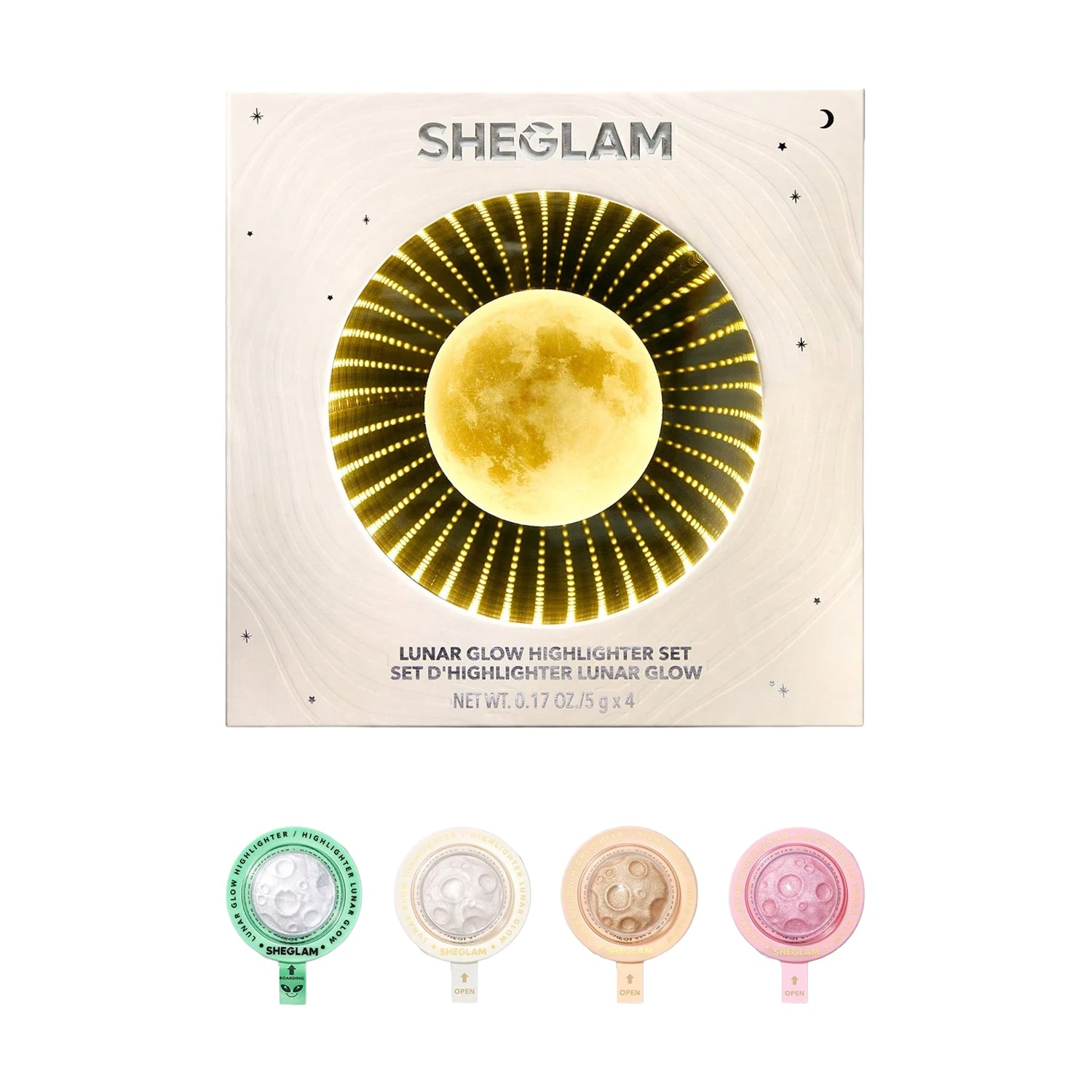 Палетка хайлайтерів для обличчя Sheglam Lunar Glow Highlighter, 20 г